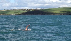 Bernard Lynch crossing Kinsale Harbour