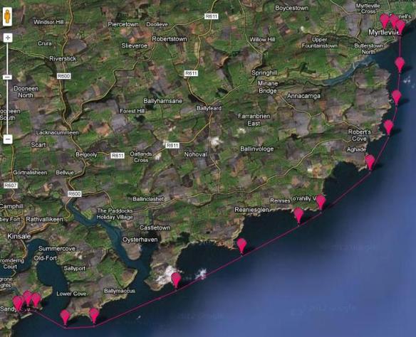 Myrtleville Challenge route: 24km
