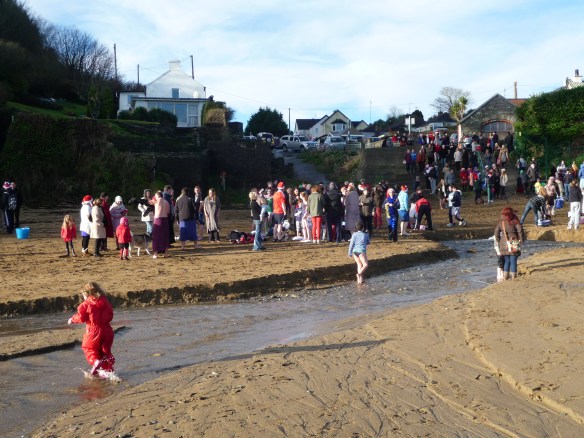 Myrtleville Christmas Swim 2012 - view from the waterline