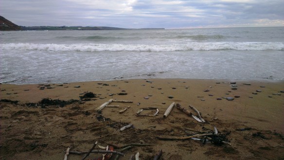 Fion on the beach 12 March 2013