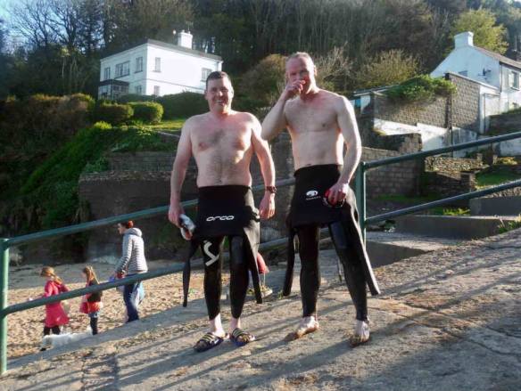 Open water, sea swimming in Cork, Ireland.