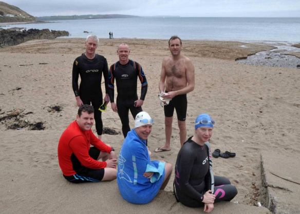 Open water, sea swimming in Cork, Ireland.