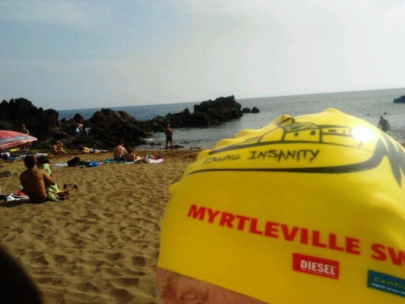 Open water, sea swimming in Cork, Ireland.
