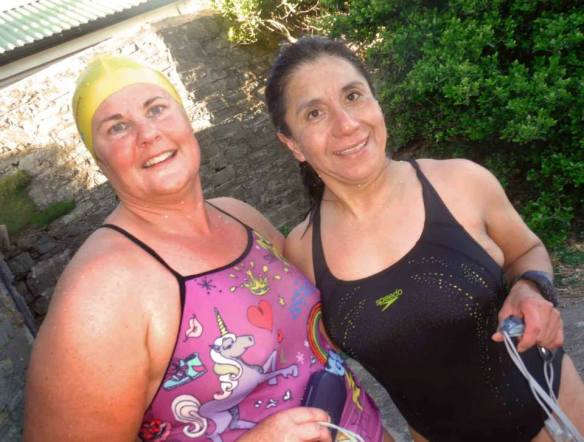 Open water, sea swimming in Cork, Ireland.