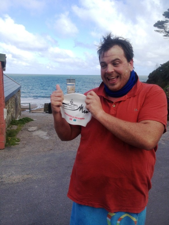 Open water, sea swimming in Cork, Ireland.