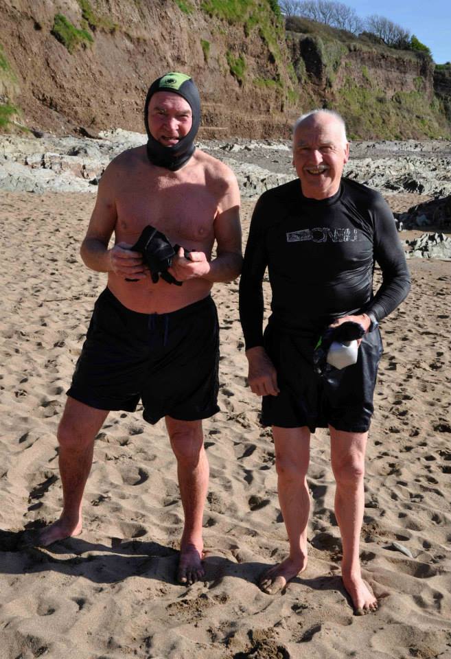 Open water, sea swimming in Cork, Ireland.