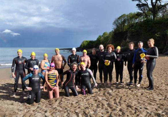 Open water, sea swimming in Cork, Ireland.