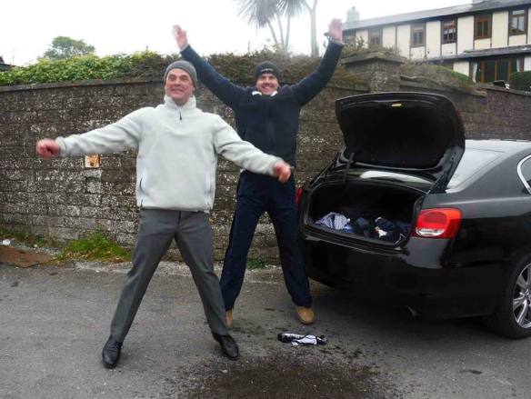 Open water, sea swimming in Cork, Ireland.