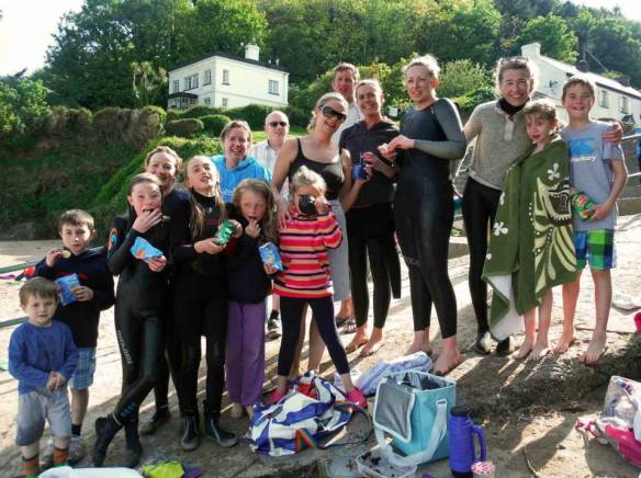 Open water, sea swimming in Cork, Ireland.