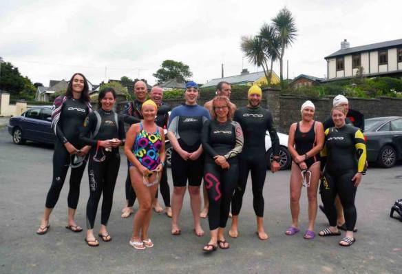 Open water, sea swimming in Cork, Ireland.