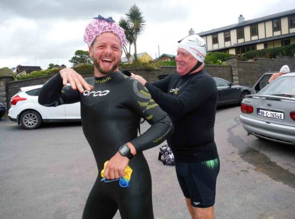 Open water, sea swimming in Cork, Ireland.
