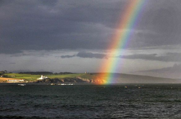 Open water, sea swimming in Cork, Ireland.