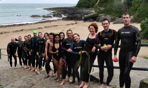 Open water, sea swimming in Cork, Ireland.