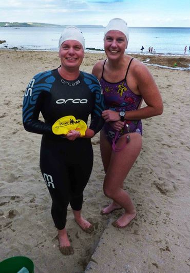 Open water, sea swimming in Cork, Ireland.
