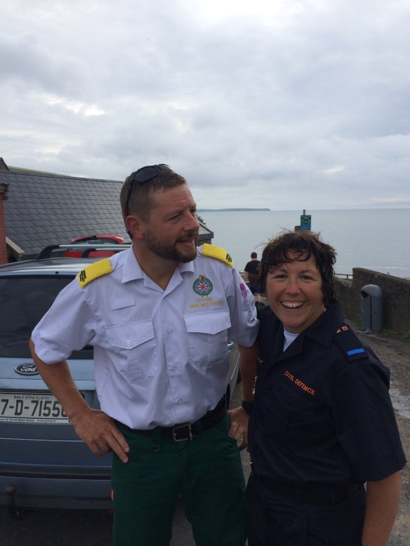 Open water, sea swimming in Cork, Ireland.