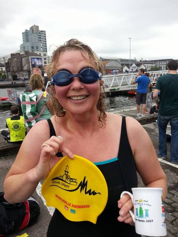 Open water, sea swimming in Cork, Ireland.