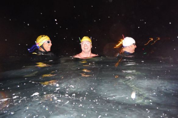Open water, sea swimming in Cork, Ireland.