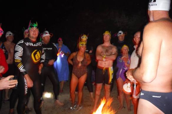 Open water, sea swimming in Cork, Ireland.