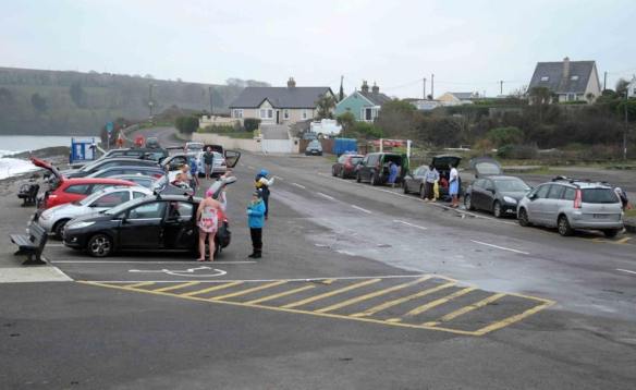 Open water, sea swimming in Cork, Ireland.