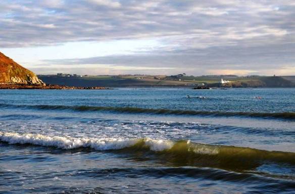 Open water, sea swimming in Cork, Ireland.