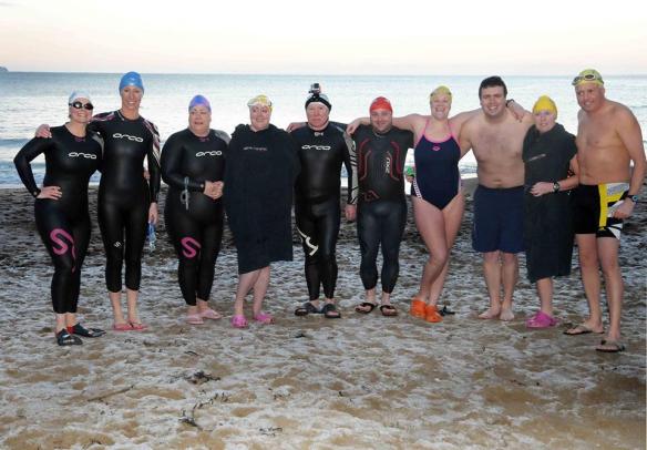 Open water, sea swimming in Cork, Ireland.