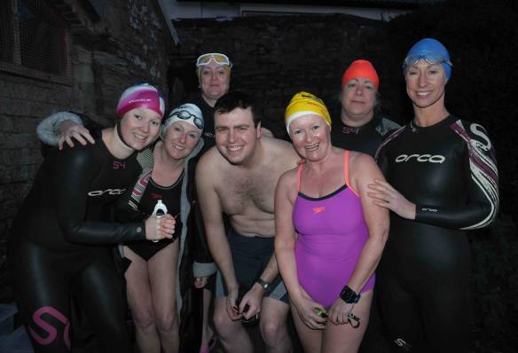 Open water, sea swimming in Cork, Ireland.