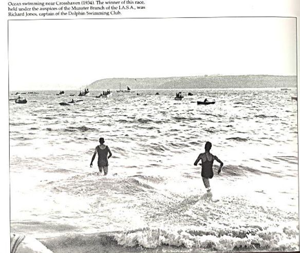 Open water, sea swimming in Cork, Ireland.