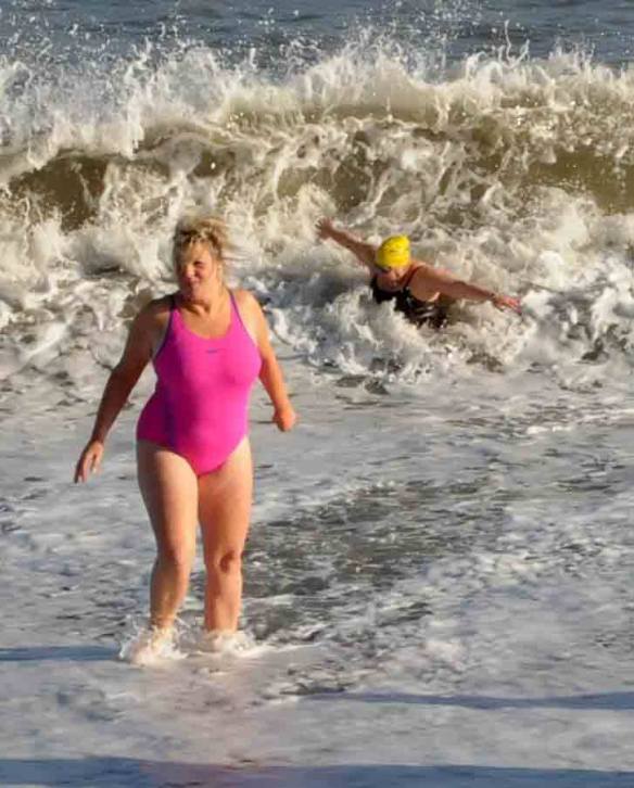 Sea swimming in Bray, Co. Wicklow.