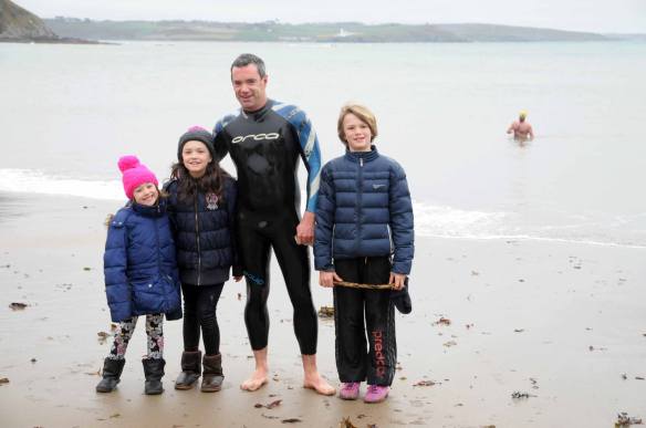 Open water, sea swimming in Cork, Ireland.