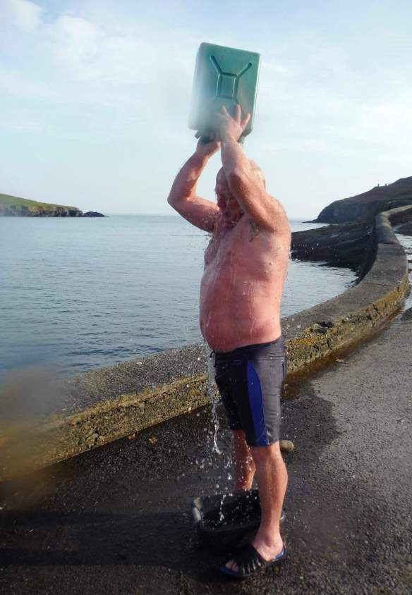 Open water, sea swimming in Cork, Ireland.