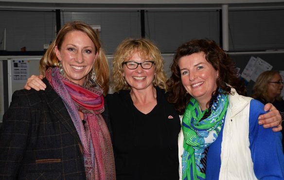 Unusual one of Siobhan in front of the camera - with Breda Maguire and Barbara-Anne Richardson.
