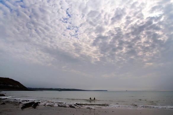 Open water, sea swimming in Cork, Ireland.