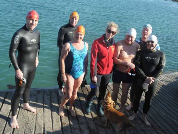 Open water, sea swimming in Cork, Ireland.