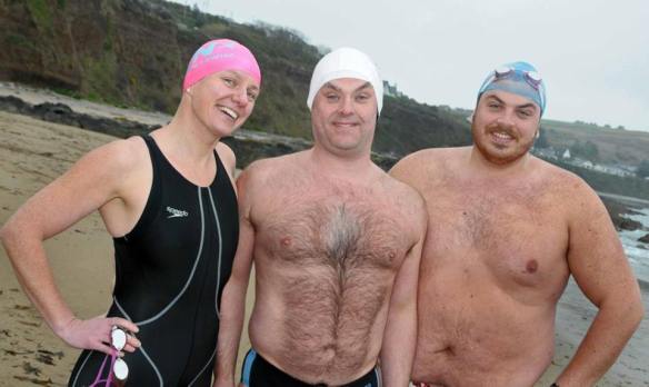 Open water, sea swimming in Cork, Ireland.