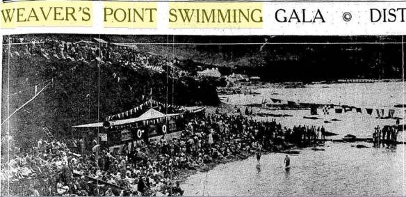 Open water, sea swimming in Cork, Ireland.