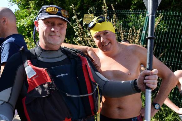 Mike - regular swim supporter through the year in Myrtleville. With some guy.