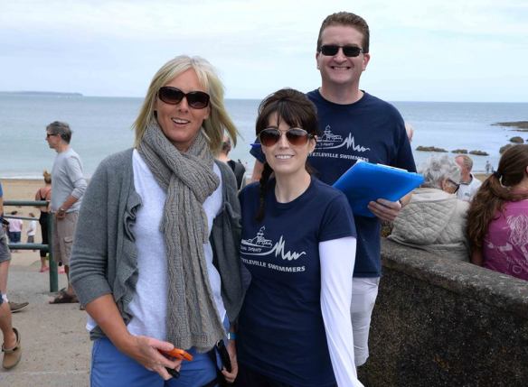 Kate "I have everything - and I mean everything - under control" Heslin with the most experienced timekeeper, Yvette McKeown.