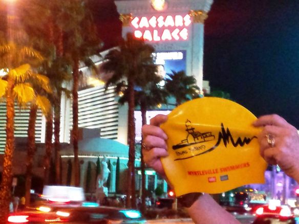 A worldwide cultural icon and the Caesar's Palace sign in Vegas.