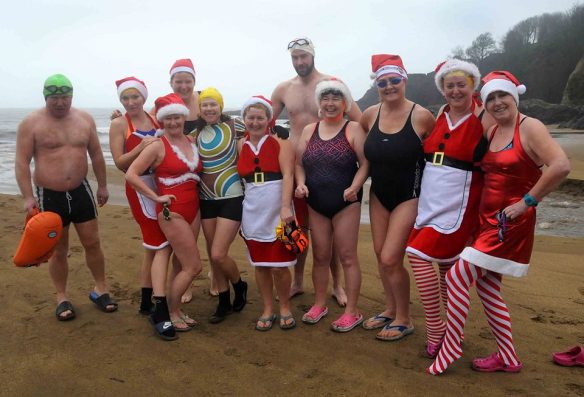 Open water, sea swimming in Cork, Ireland.