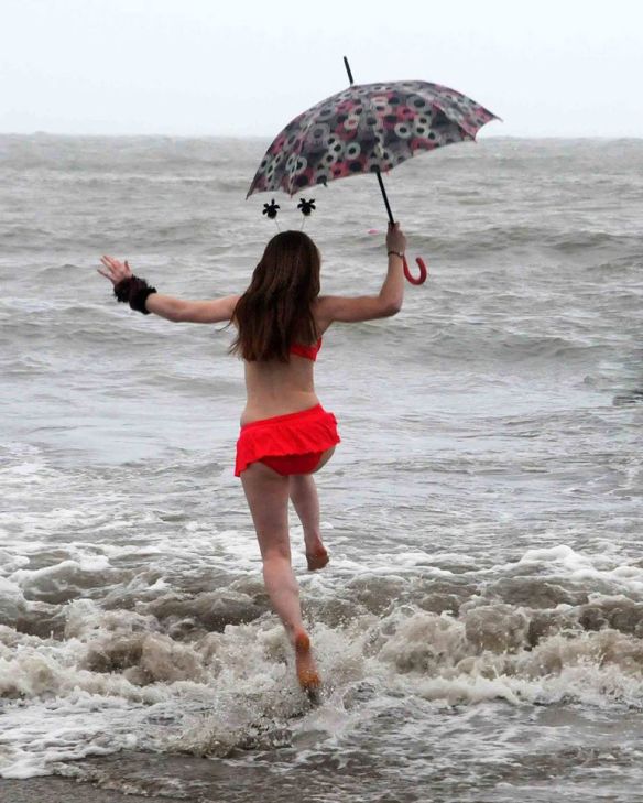 Open water, sea swimming in Cork, Ireland.