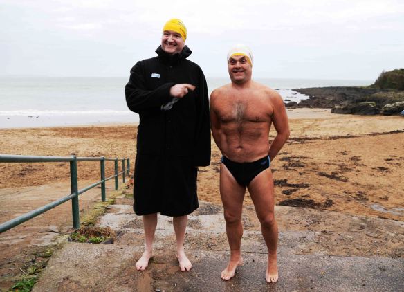 Open water, sea swimming in Cork, Ireland.