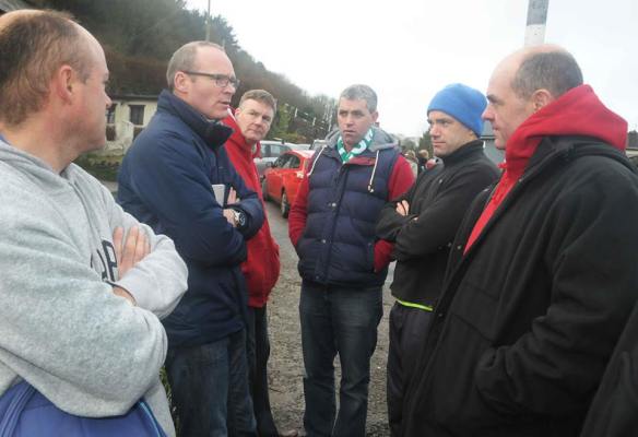Simon Coveney in Myrtleville in January.