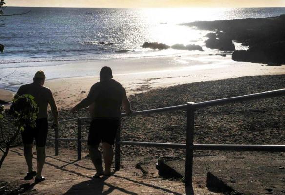 Open water, sea swimming in Cork, Ireland.