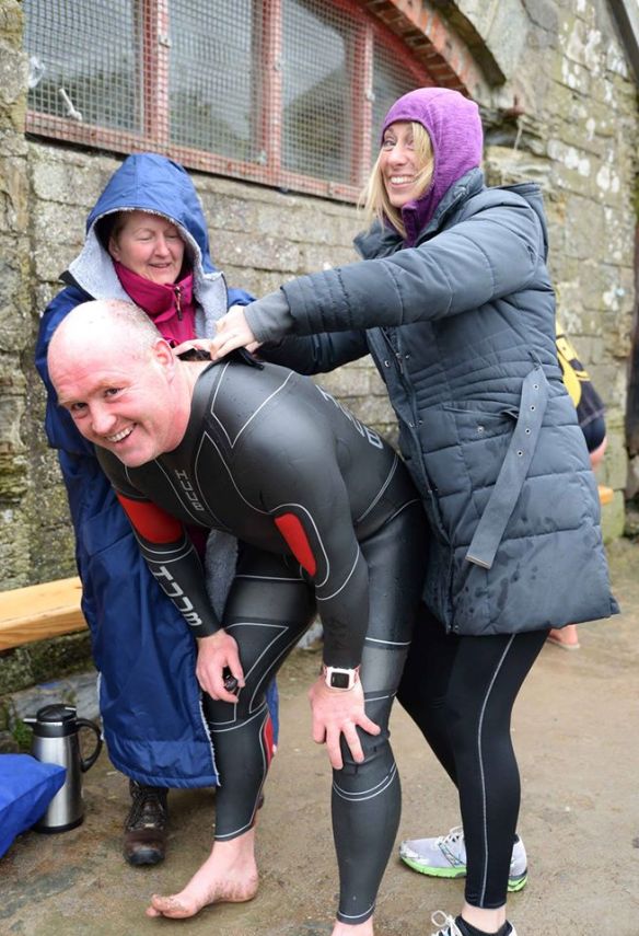 Kieran Murphy quite enjoying his Insertion, assisted by Breda and overseen by Anne.