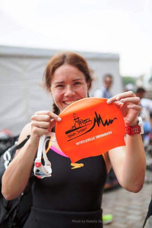 The Hat with Caroline O'Leary in Rotterdam - definitely not relaxing on holiday: - 4th in the world in Elite Class T3 Para Triathlon World Championships.