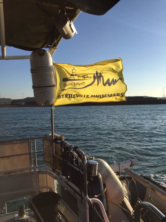 Myrtle Turtles flying the flag on Galivant this morning.