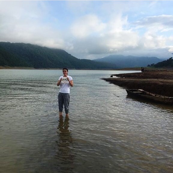 The Hat with Claire Canning in the Himalayas.