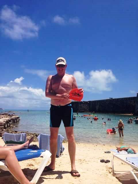 The Hat with Eamonn Hughes in the Caribbean for his 50th!