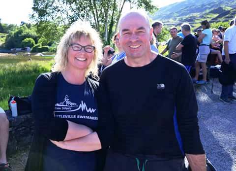 Steve with his most devoted fan. Mad about him, she is.